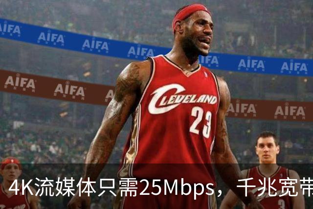 4K流媒体只需25Mbps，千兆宽带白买了？